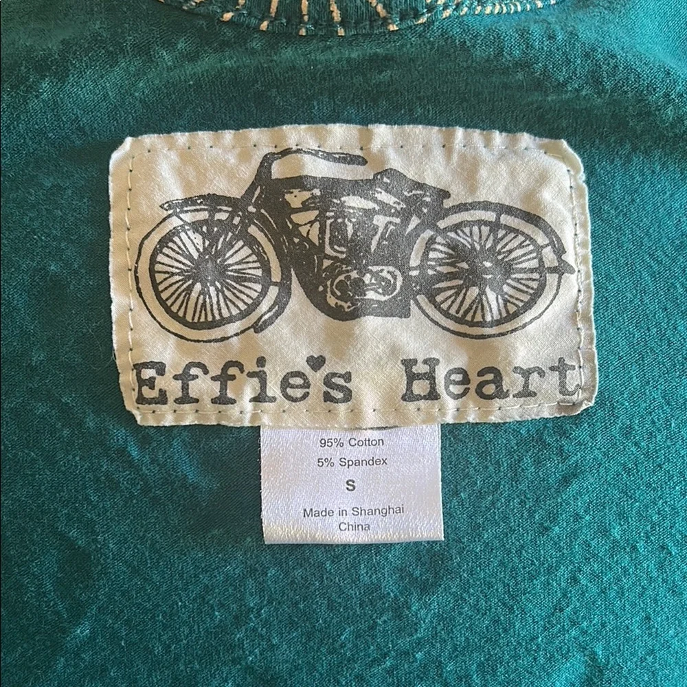 Effie's Heart Teal and Cream Knee Length Dress - Picture 2 of 4
